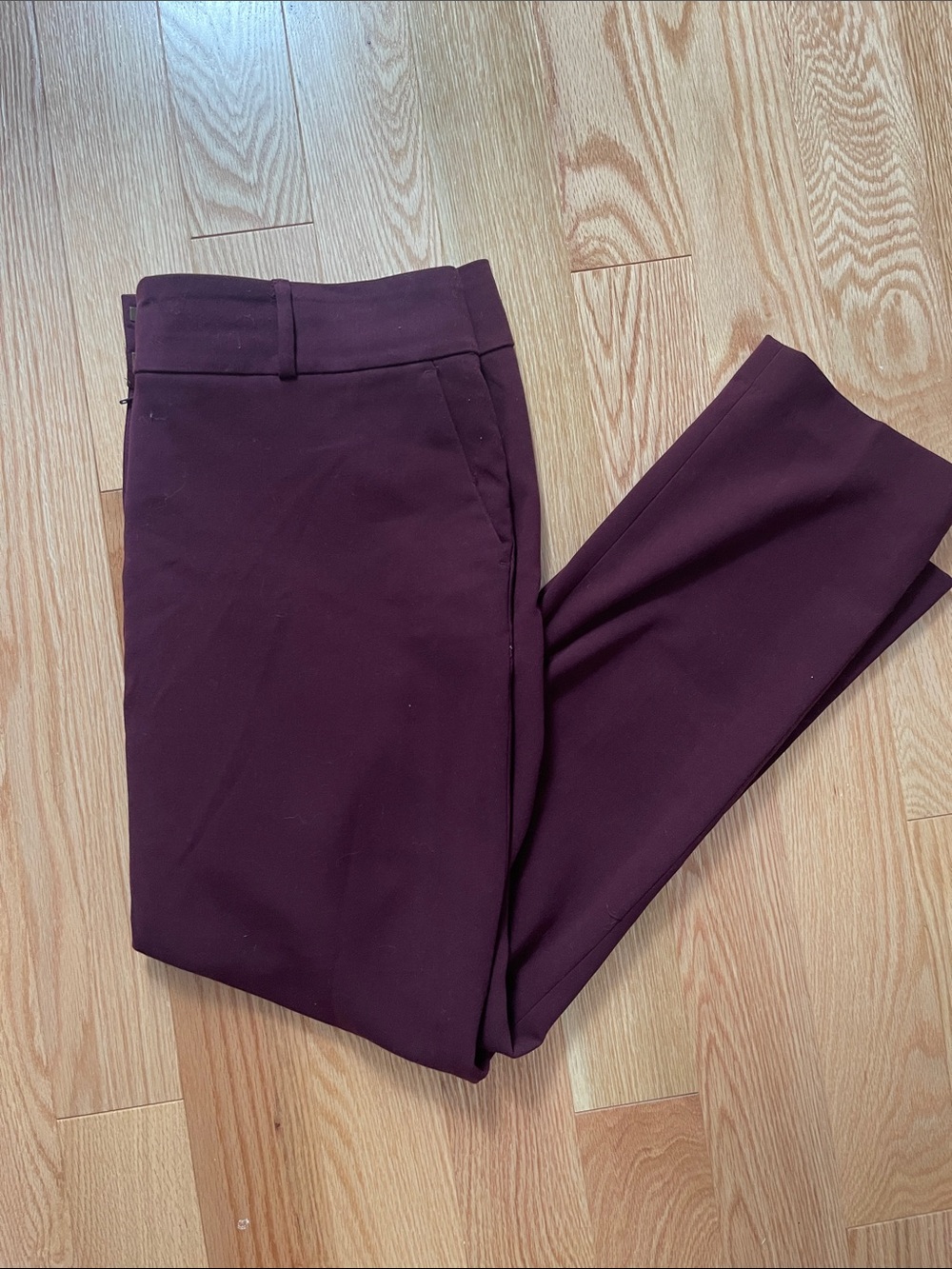 LOFT Slim Skinny Pants in Deep Plum